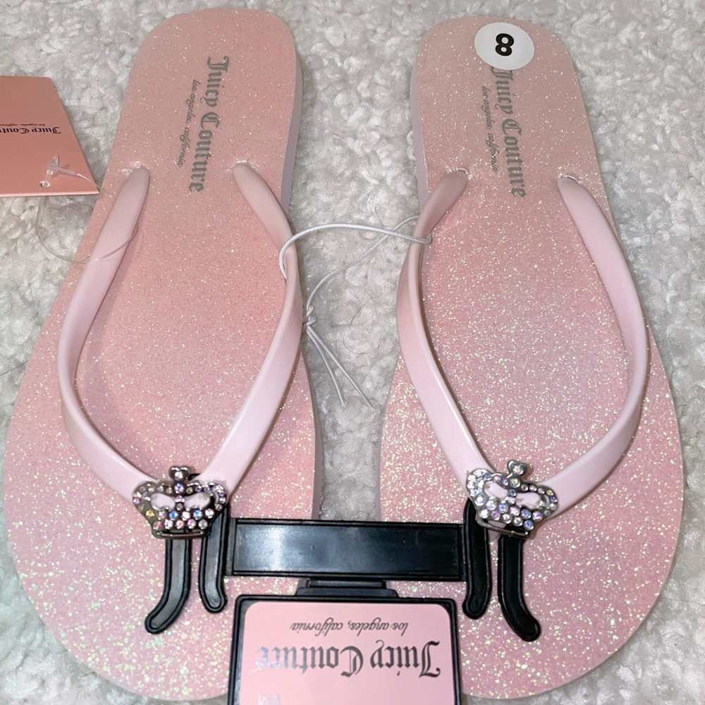 Juicy Couture Pink Flip Flops (NEW WITH TAGS)
